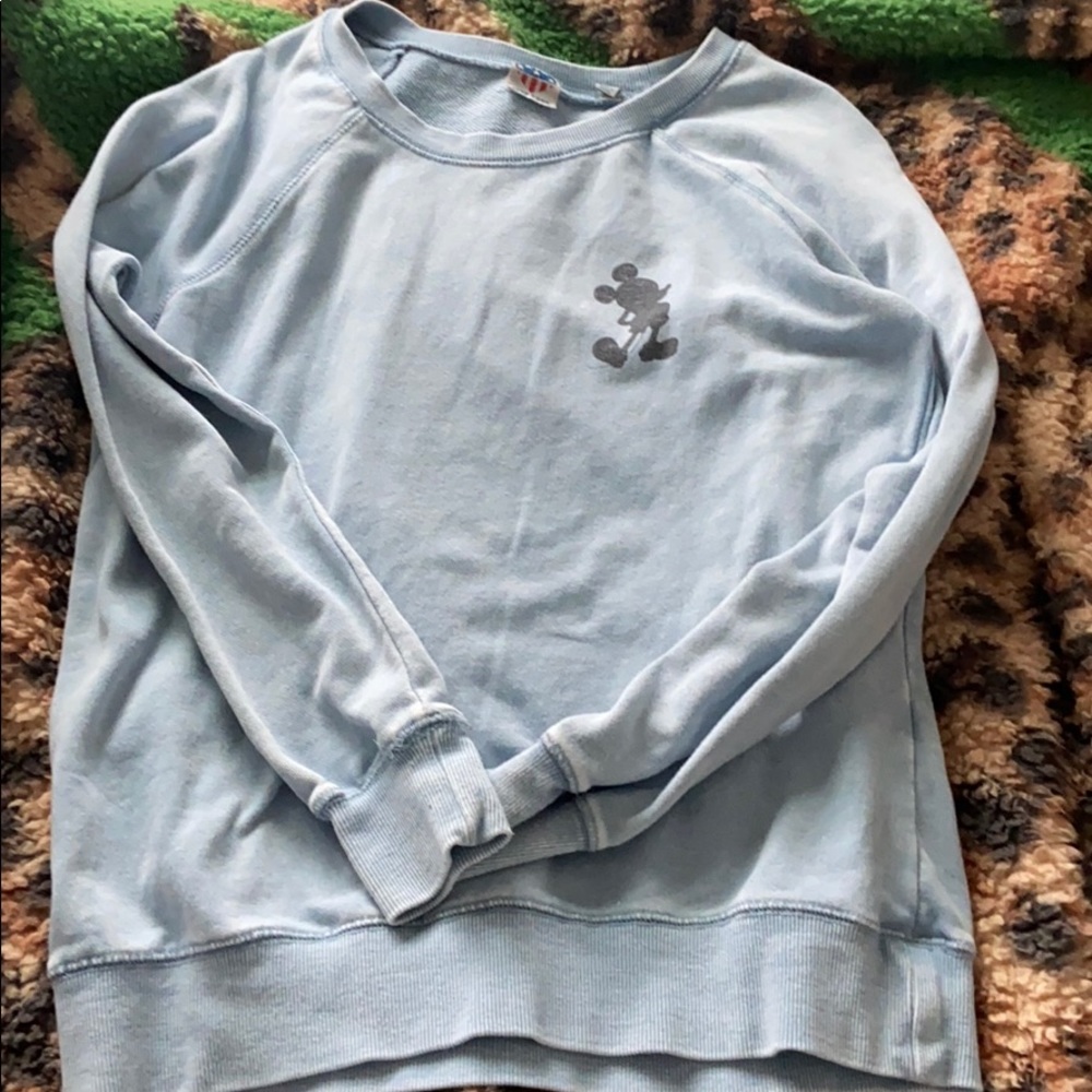 BLUE MICKEY MOUSE SWEATSHIRT